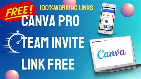 Canva Pro Team Invite Link For Free [Updated 2024].